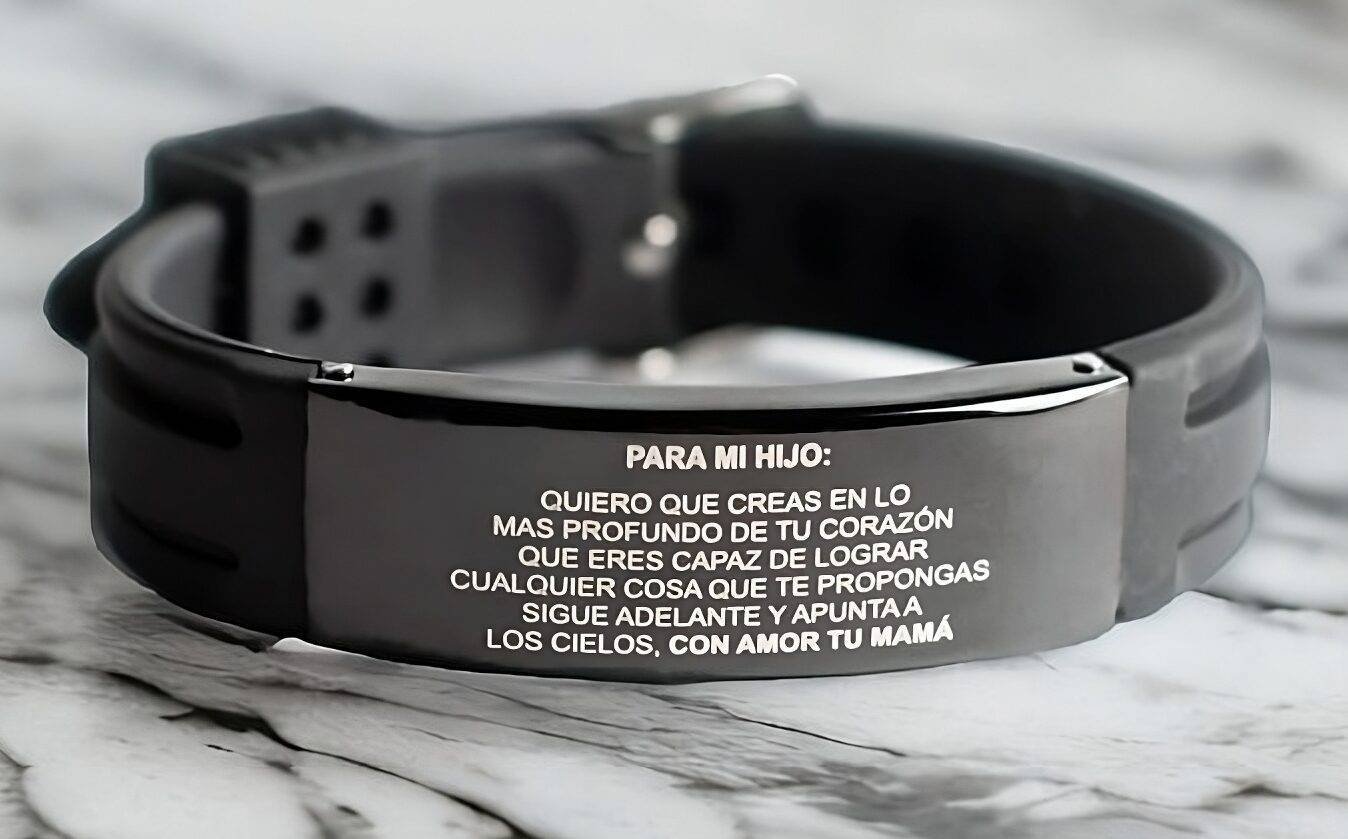 Pulsera Grabada Para Hijo